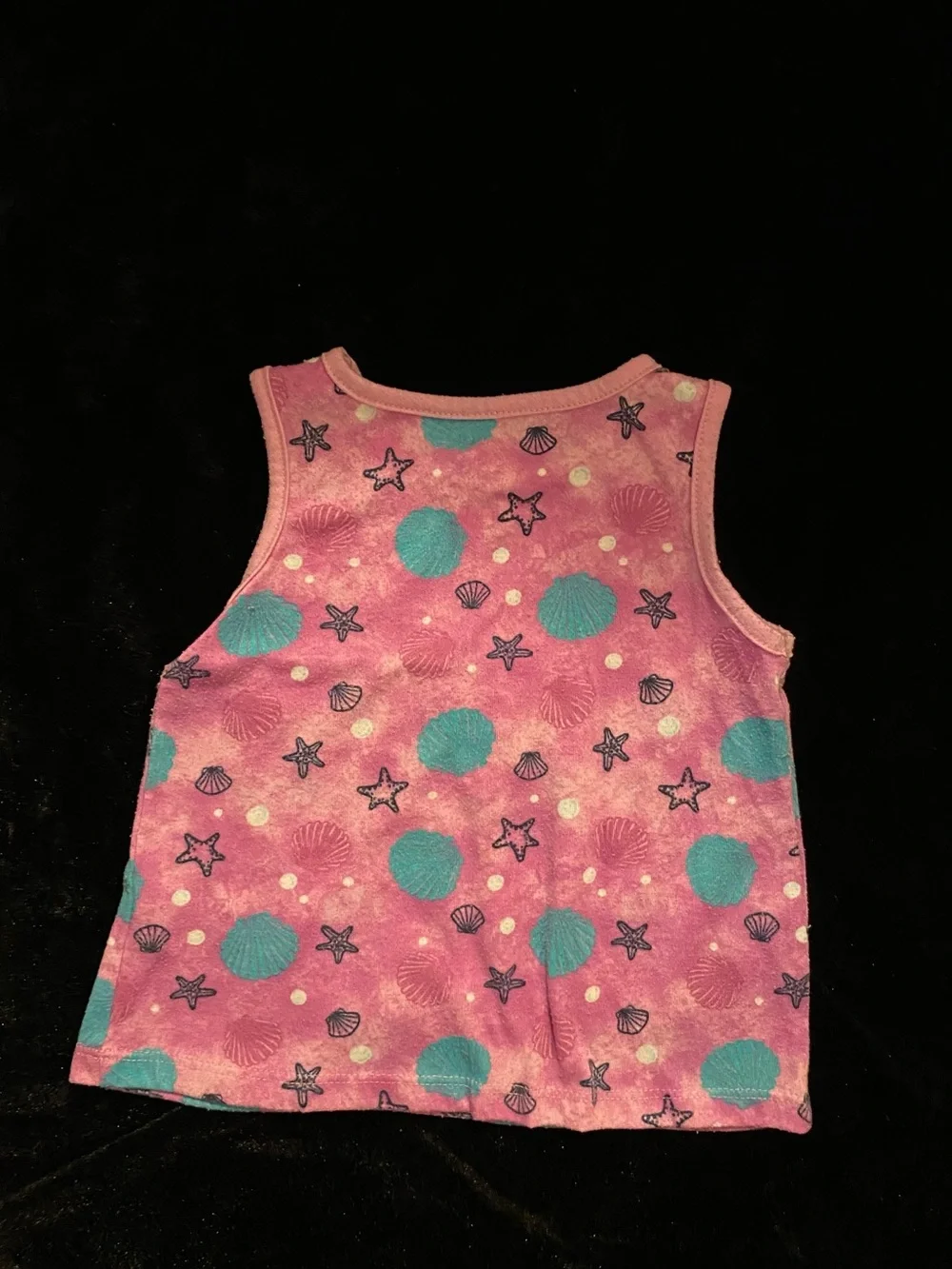 wonder nation Pink Sleeveless Pajama Set with Teal Dot Print